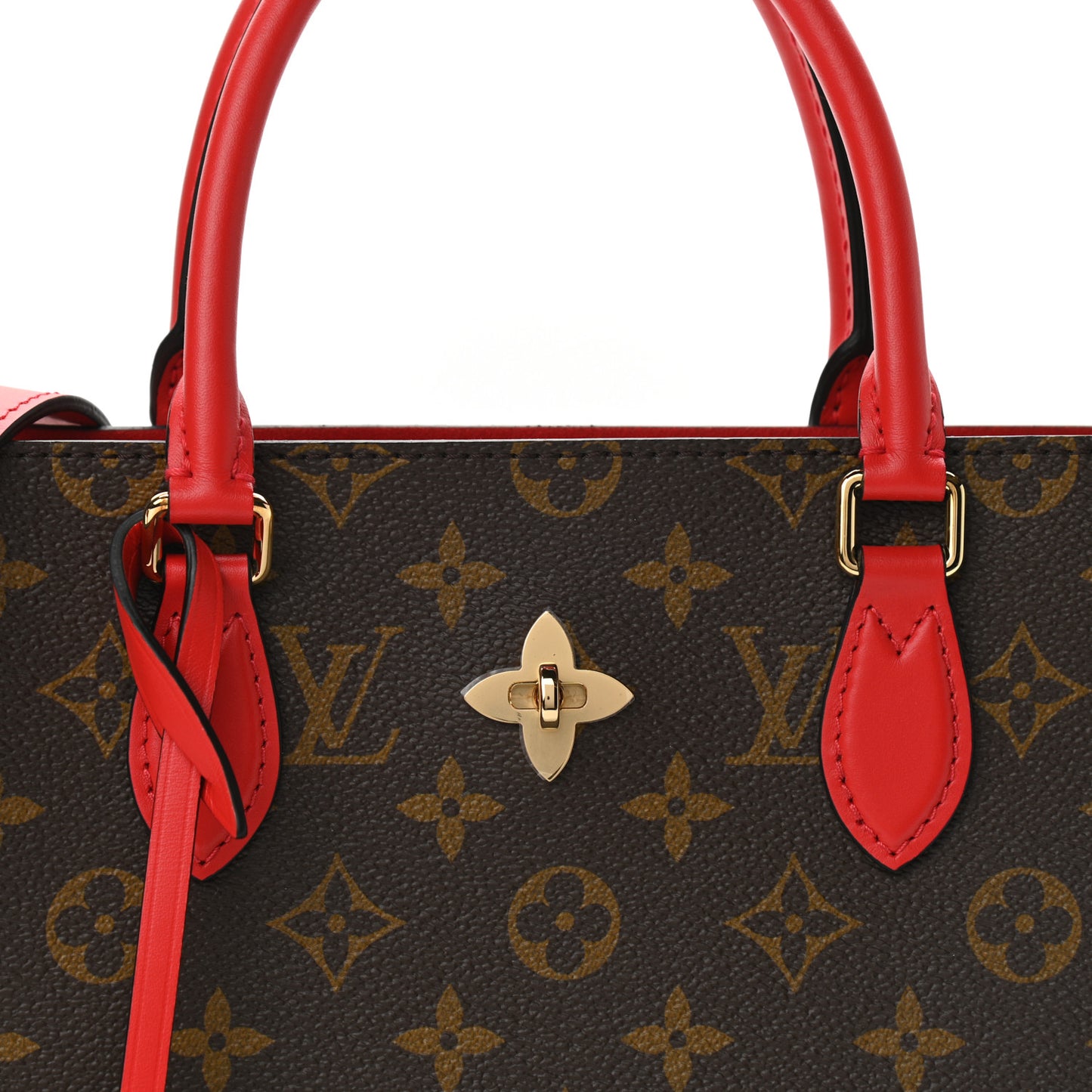 Monogram Flower Tote Coquelicot