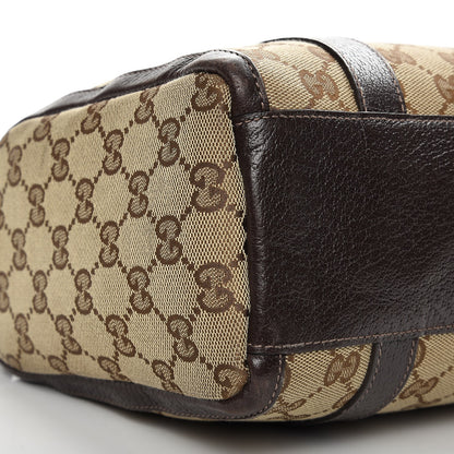 Gucci Monogram Small Abbey Boston Dark Brown 11 of 12