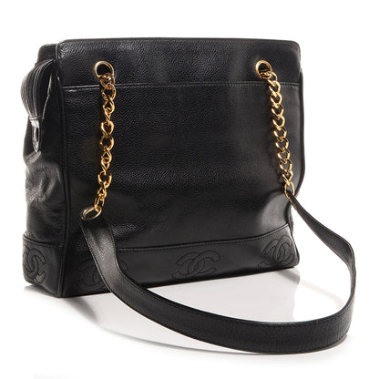 Chanel Caviar CC Shoulder Bag Black 3 of 7