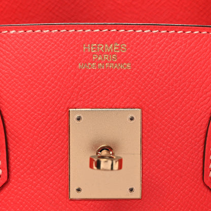 Hermes Epsom Candy Birkin 35 Rose Jaipur Gold 6 of 16
