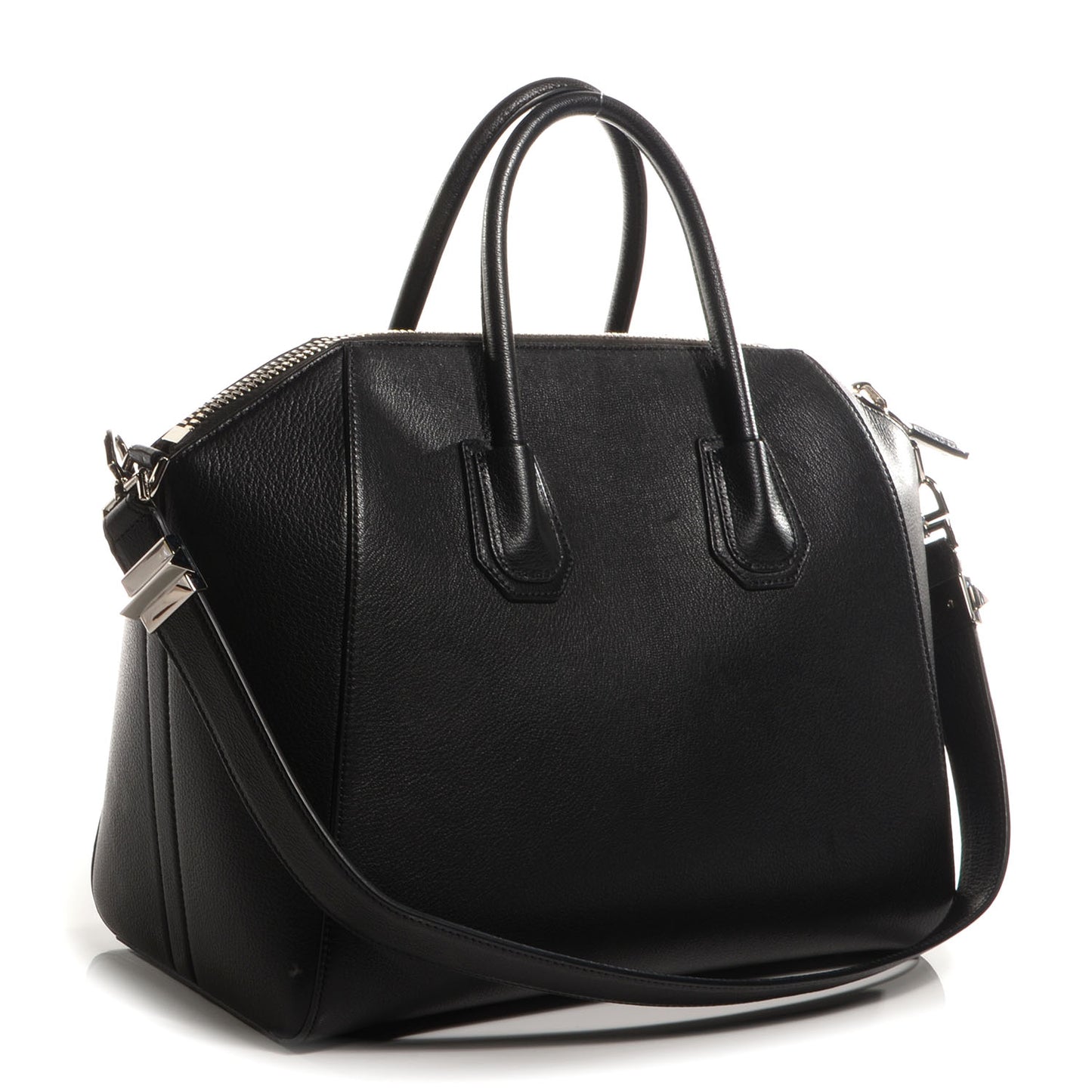 Sugar Goatskin Medium Antigona Black