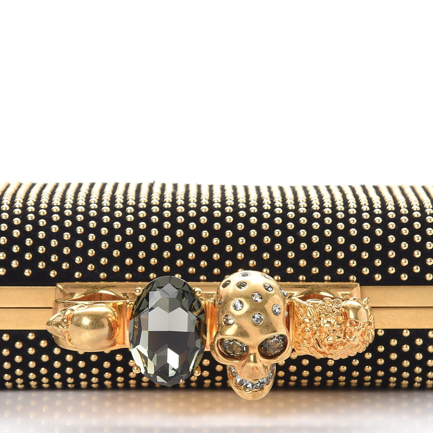 Alexander McQueen Studded Knucklebox Clutch Black 8 of 9