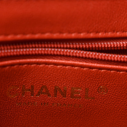 Chanel Raffia Fringe Nano Kelly Shopper Red 6 of 12