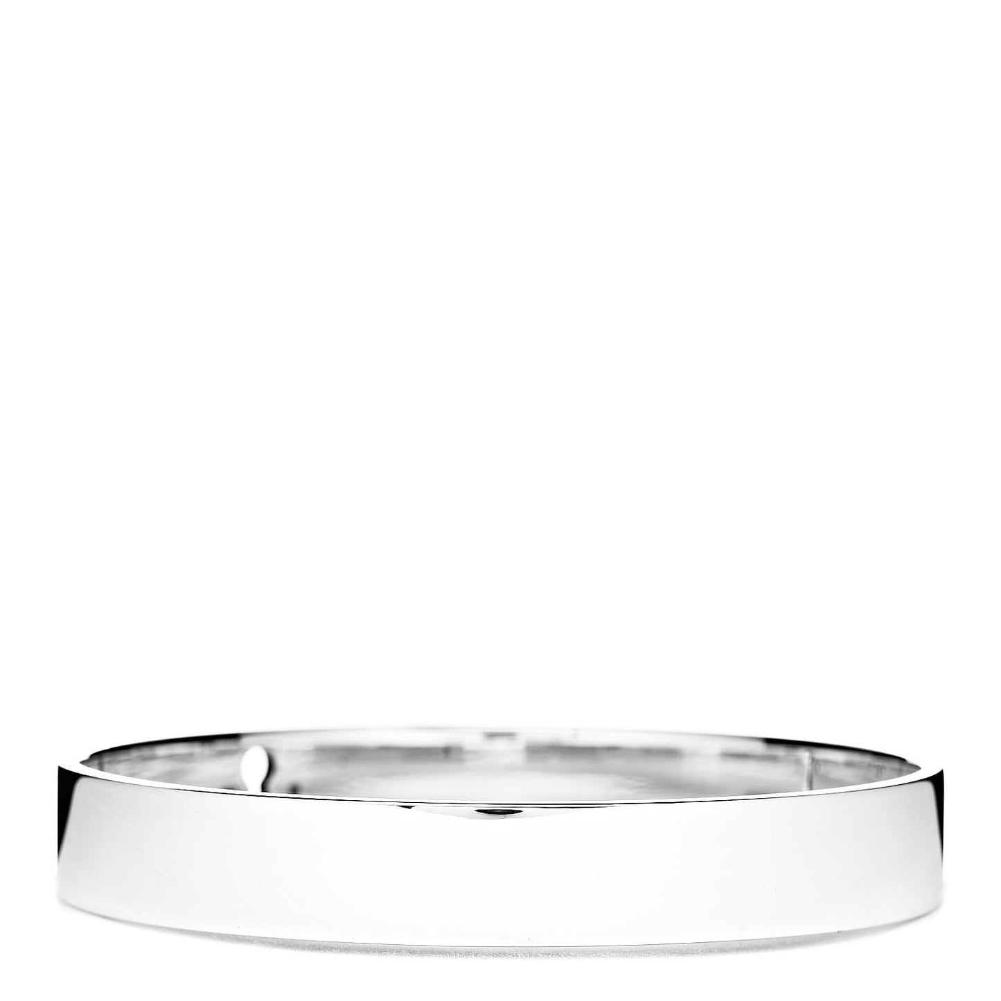 Sterling Silver Diamond Narrow Locks Bangle Bracelet