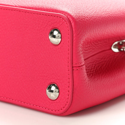 Louis Vuitton Taurillon Ostrich Capucines BB Magenta Calypso Pink 9 of 9