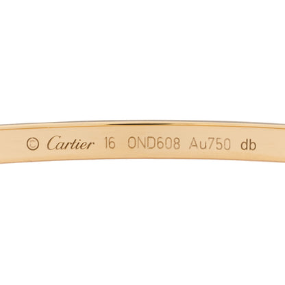 Cartier 18K Yellow Gold Small LOVE Bracelet 16 6 of 7