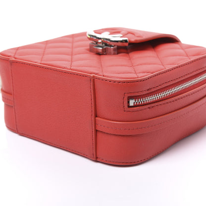 Chanel Lambskin Quilted Mini CC Box Camera Bag Red 6 of 10