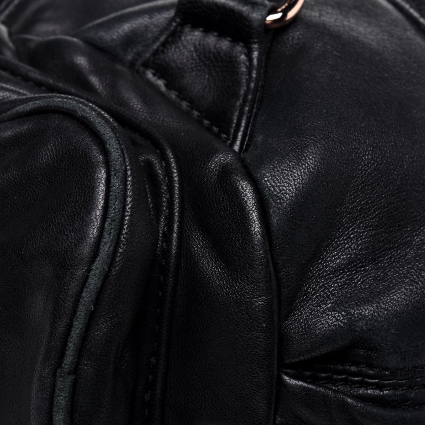 Lambskin Mini Marti Backpack Washed Black Rose Gold Hardware