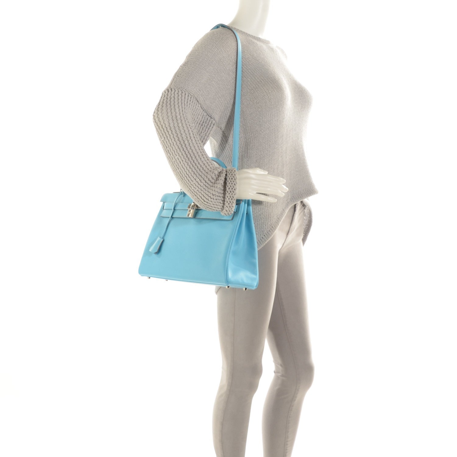 Hermes Epsom Candy Kelly Retourne 32 Celeste Mykonos 12 of 26