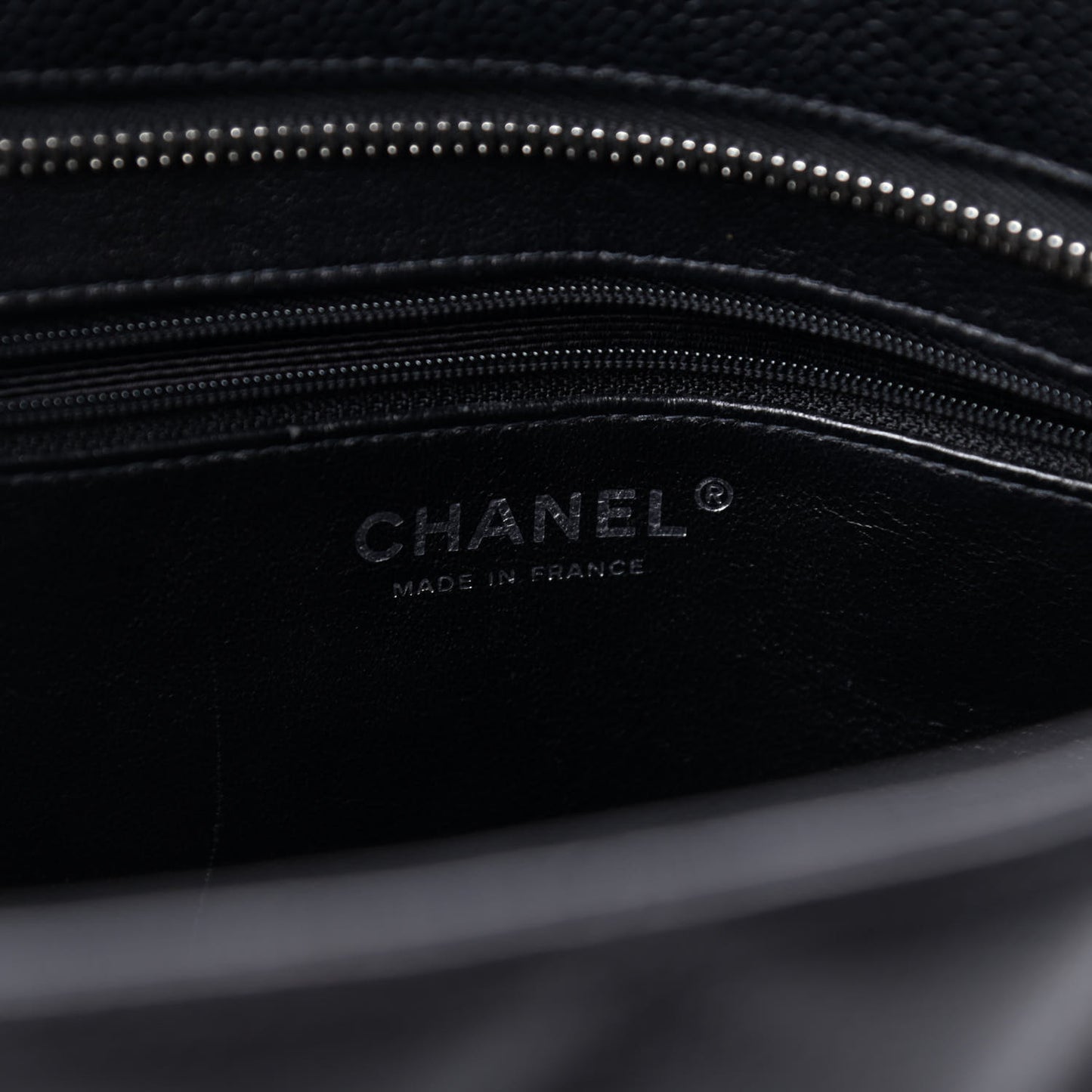 Caviar Quilted Medallion Tote Black