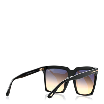 Tom Ford Acetate Sabrina-02 Square Sunglasses TF764 Black 5 of 9