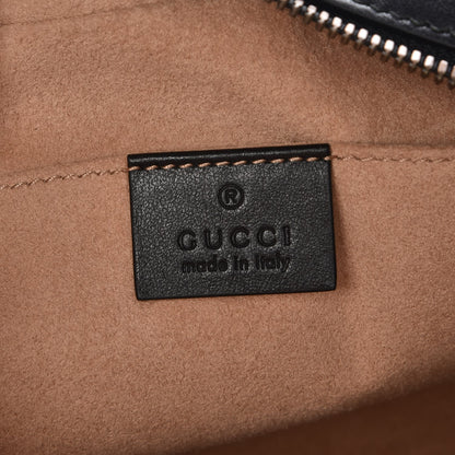 Gucci Calfskin Matelasse Small GG Marmont Chain Shoulder Bag Black 6 of 8