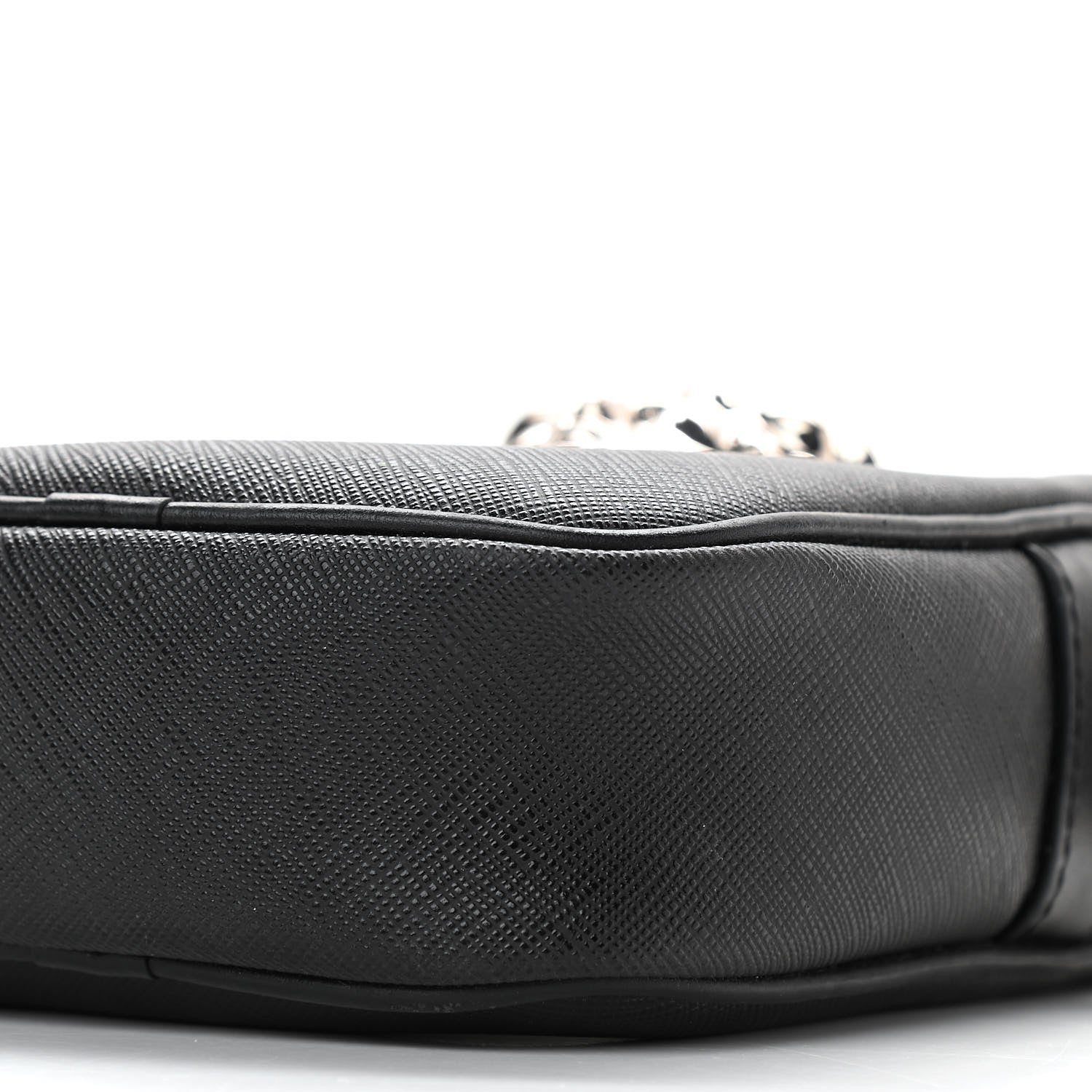 Versace Saffiano Small Medusa Messenger Bag Black 9 of 10