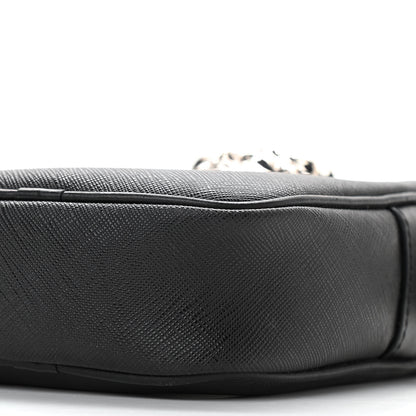 Versace Saffiano Small Medusa Messenger Bag Black 9 of 10
