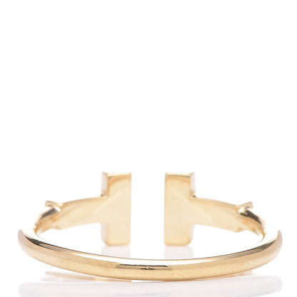 Tiffany 18K Yellow Gold Diamond T Wire Ring 49 5 3 of 5