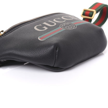 Gucci Grained Calfskin Small Logo Belt Bag Black 8 of 9