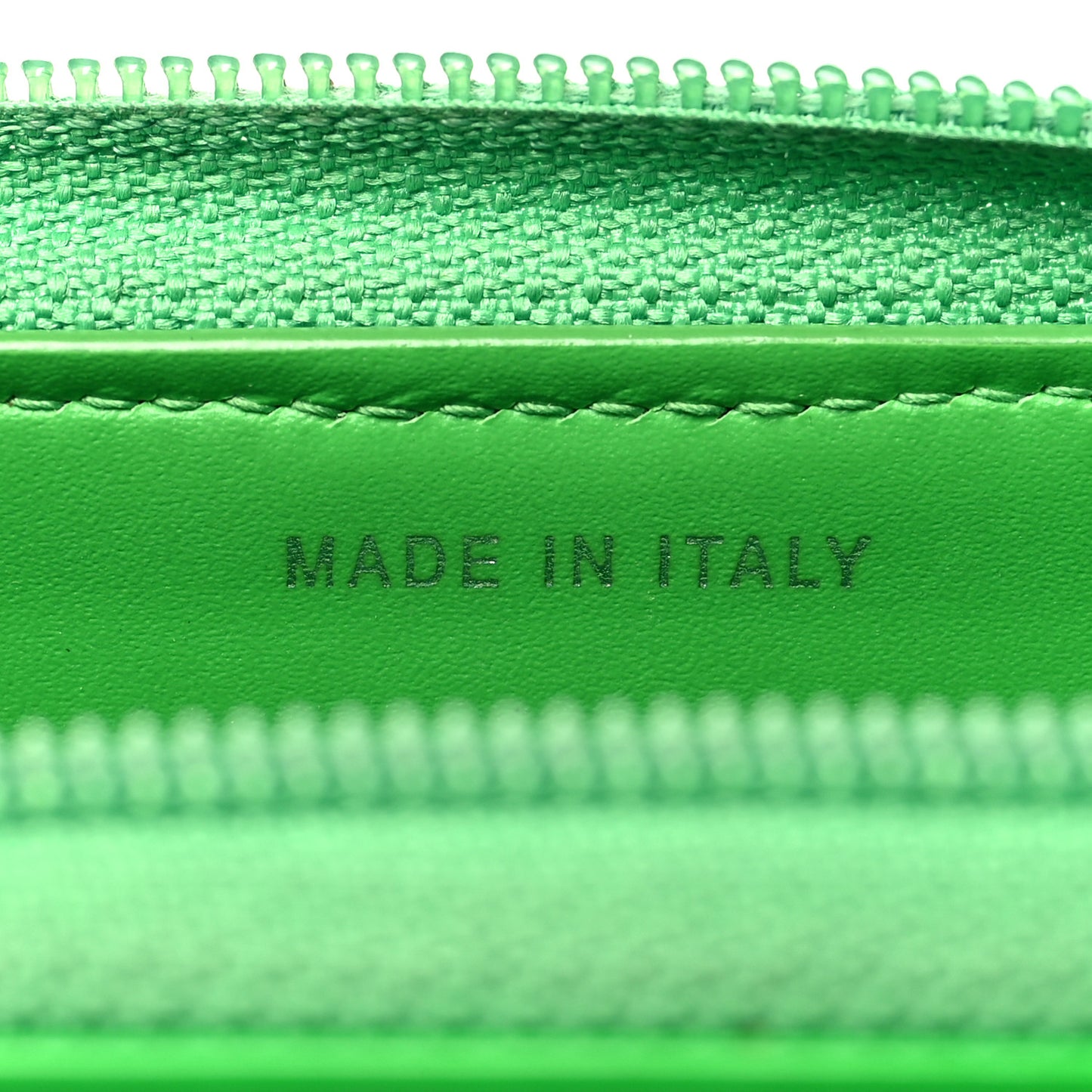 Patent Quilted Small Boy Zip Around Wallet Green
