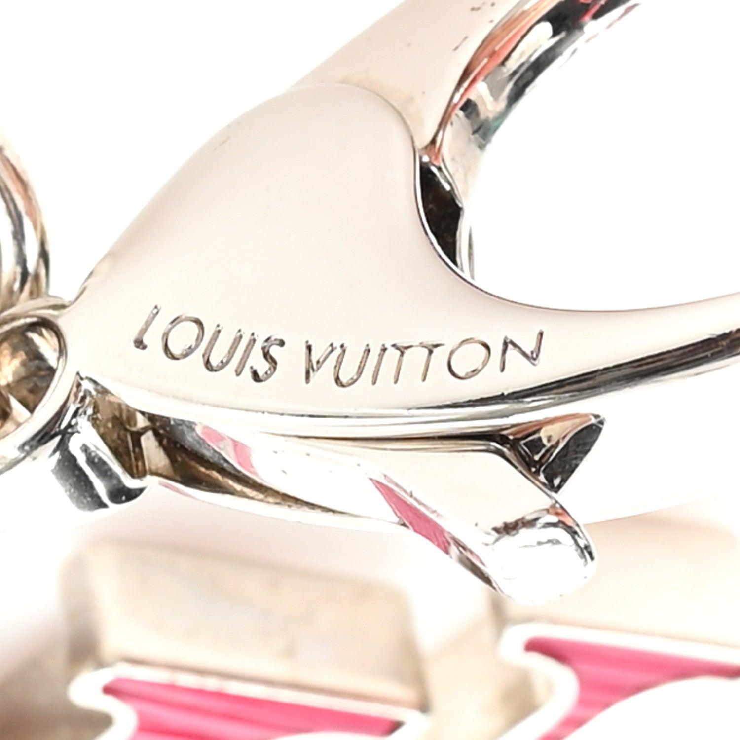 Louis Vuitton Fleur d Epi Bag Charm Fuchsia 3 of 4