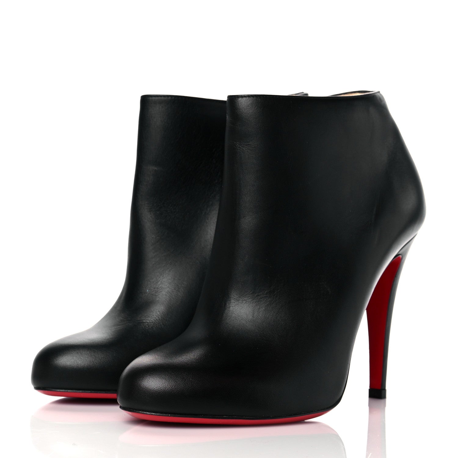 Christian Louboutin Calfskin Belle 85 Ankle Boots 36 Black 3 of 7
