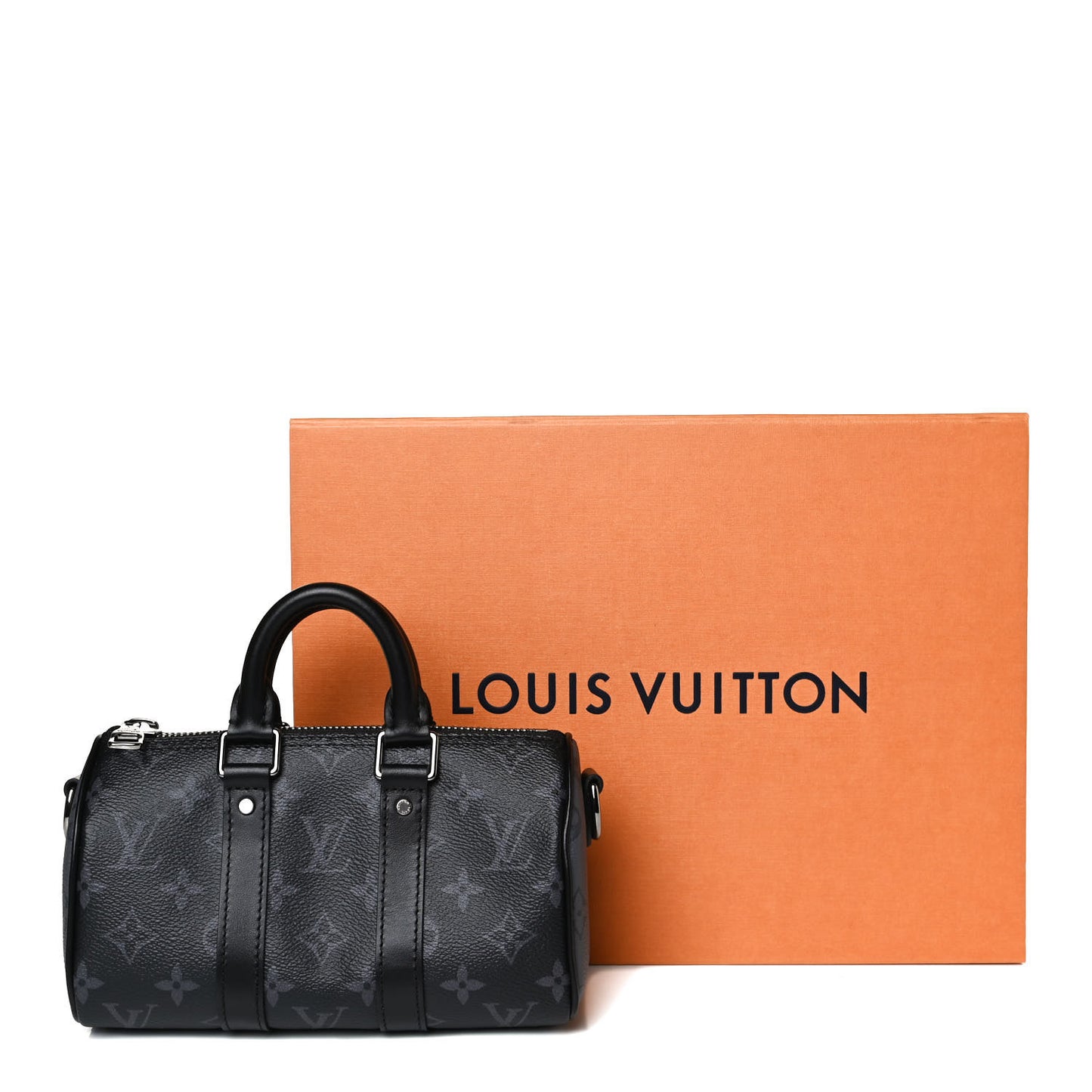 Reverse Monogram Eclipse Keepall XS Black