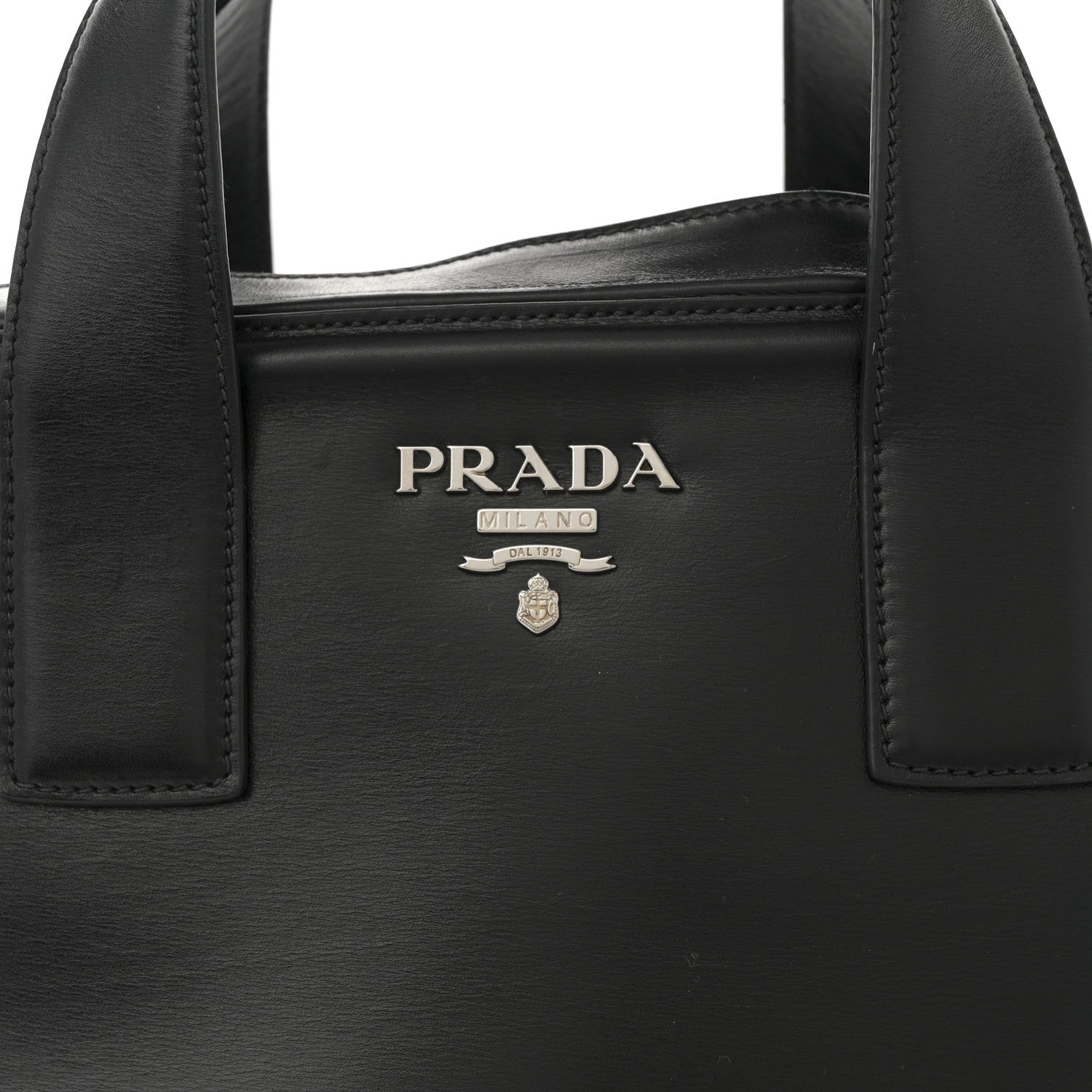 Prada Vitello Bowler Black 8 of 12