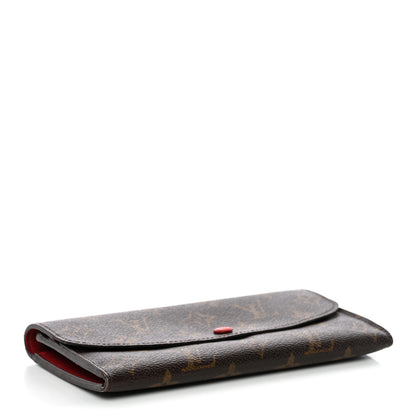 Louis Vuitton Monogram Emilie Wallet Red 4 of 15