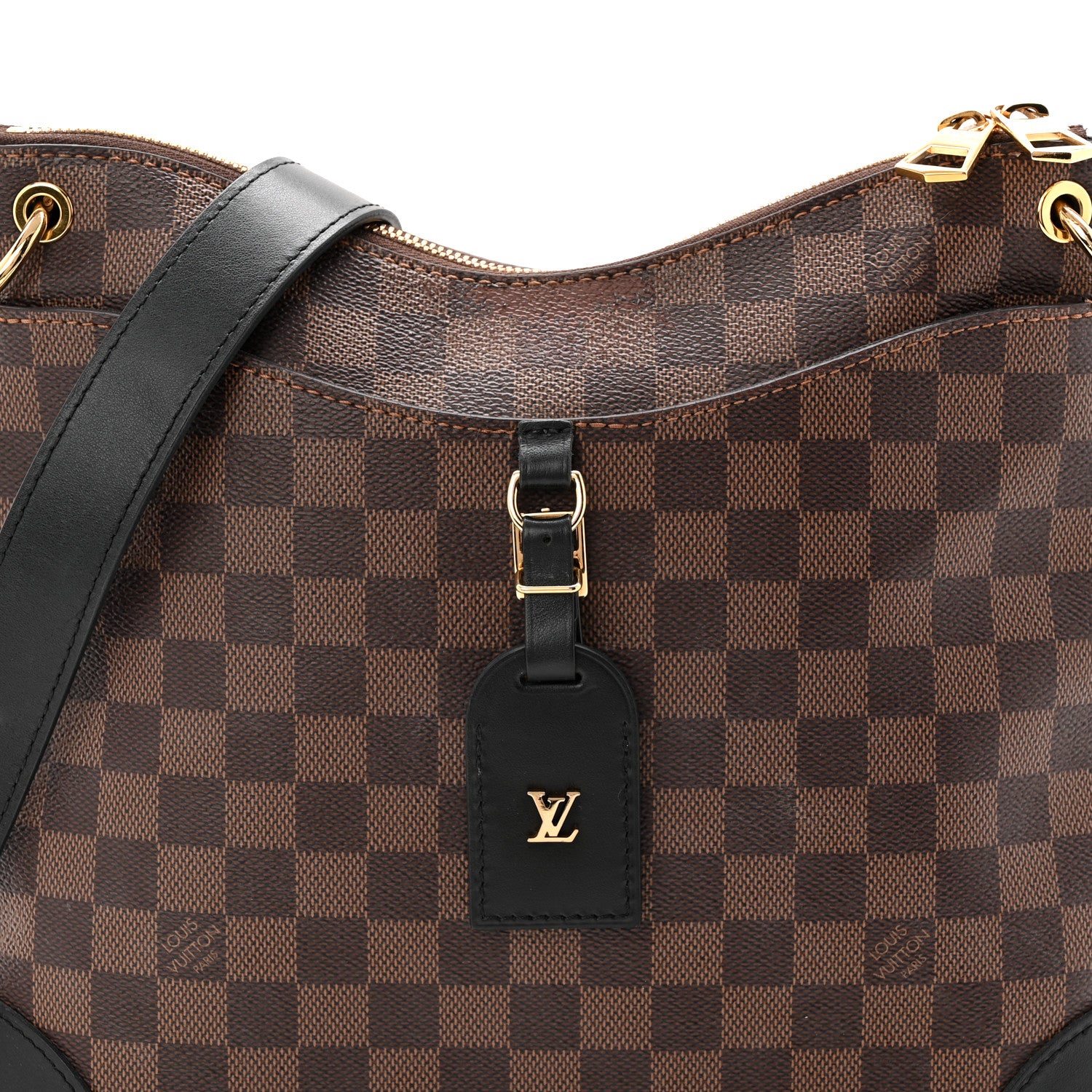 Louis Vuitton Damier Ebene Odeon MM Black 7 of 10