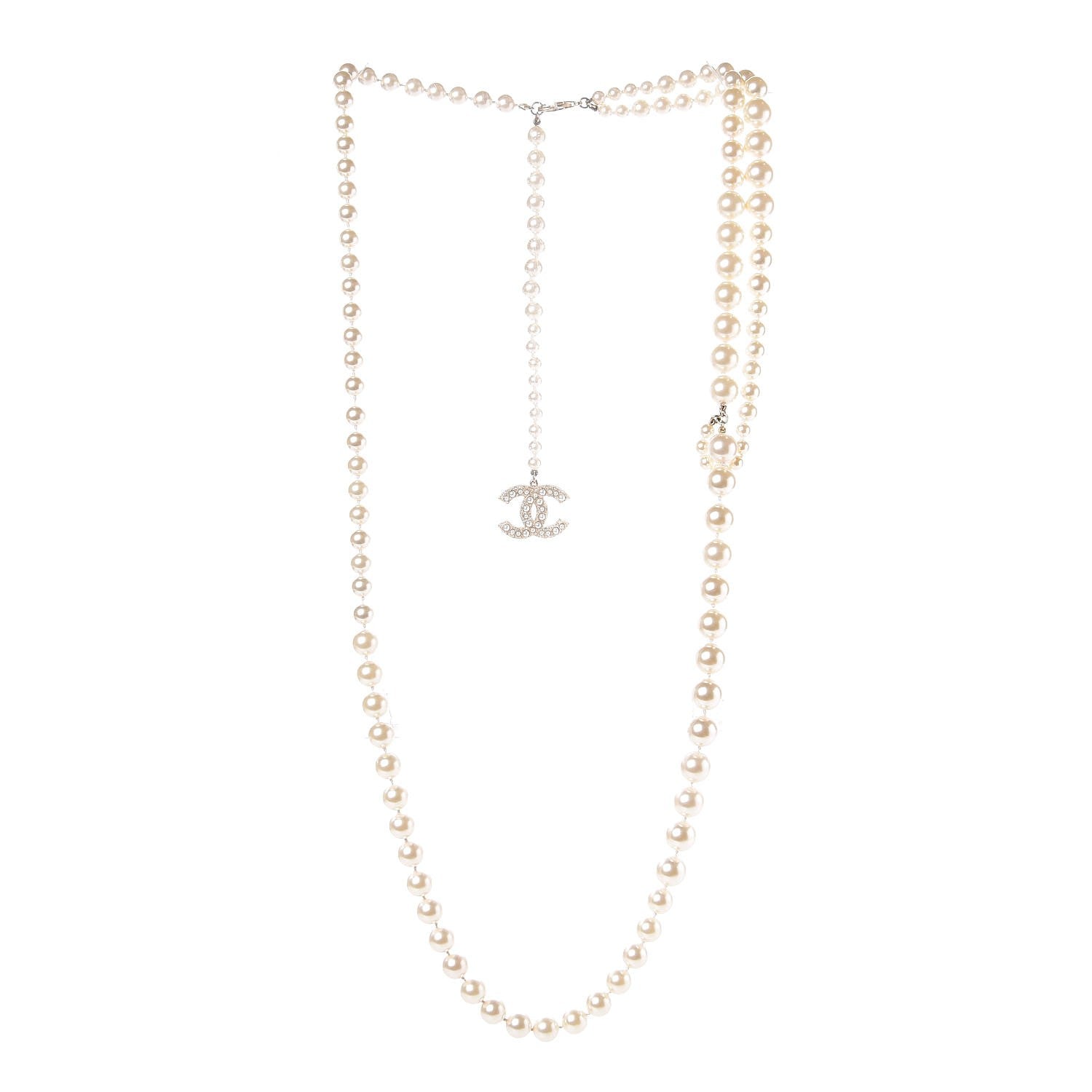 Chanel Pearl CC Double Strand Belt Gold 1 of 5