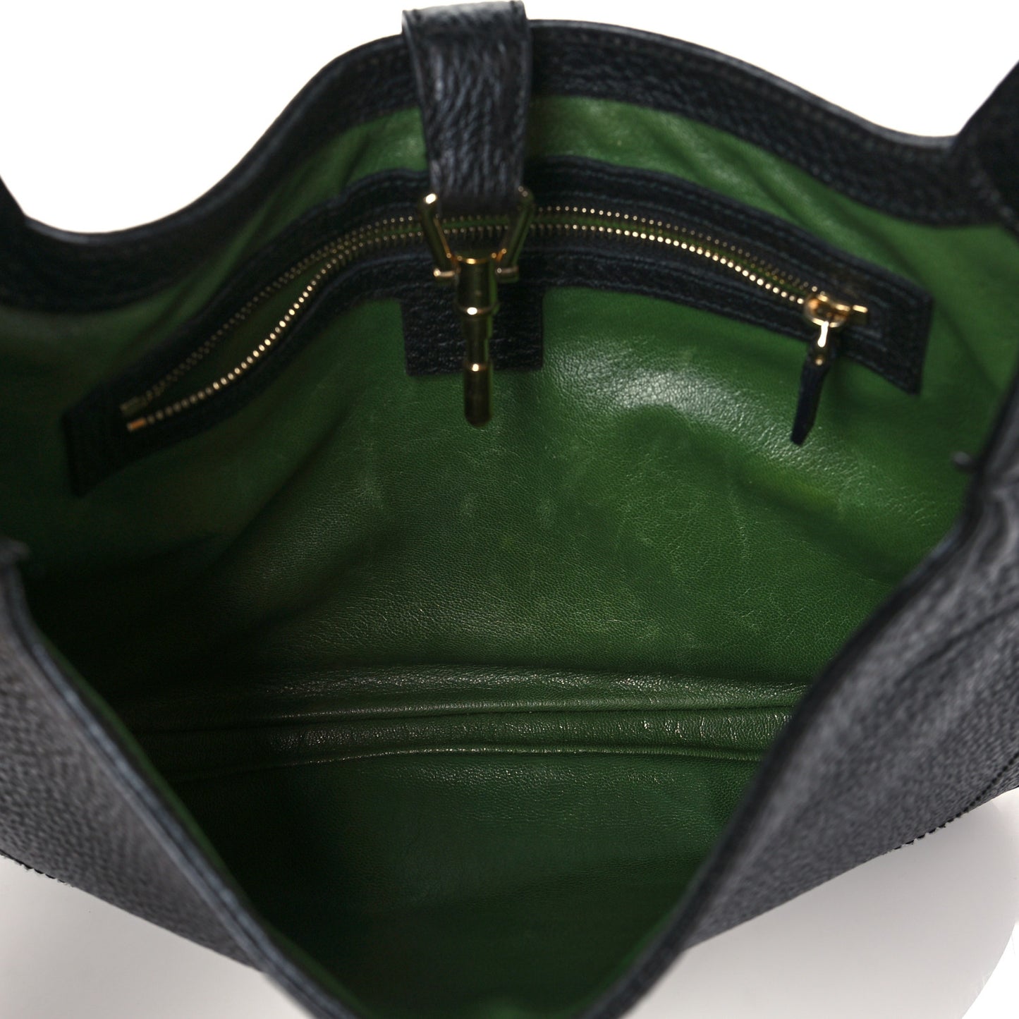 Calfskin Small Jackie O Hobo Black