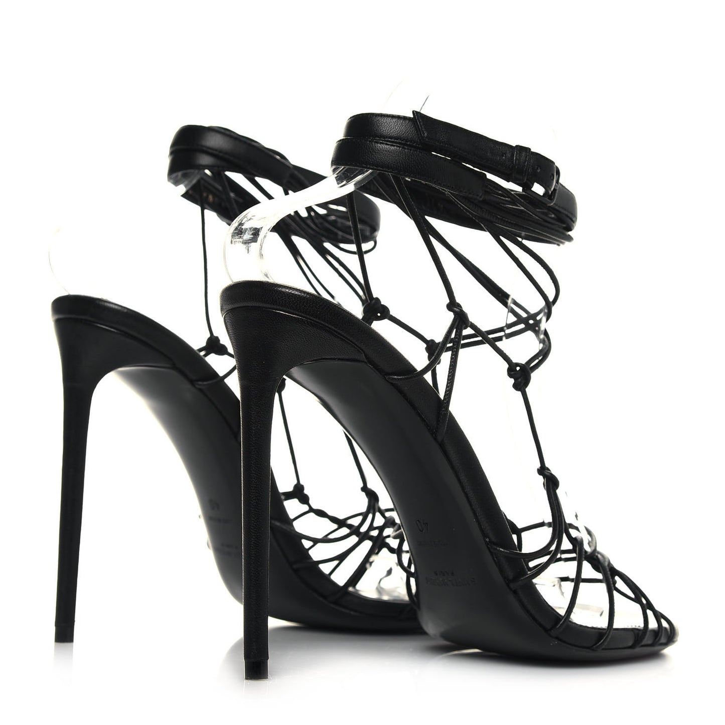 Robin Zig Zag Heels Sandals 40 Black