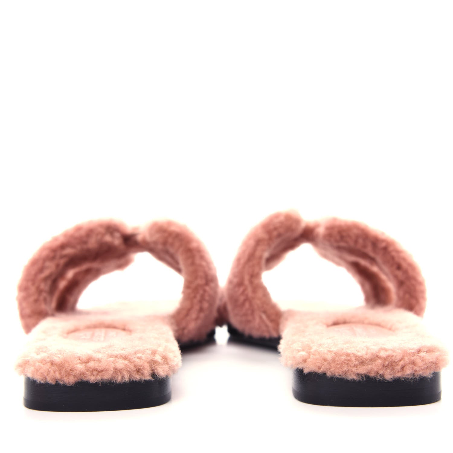 Hermes Woolskin Oran Sandals 36 Rose Aube 7 of 10