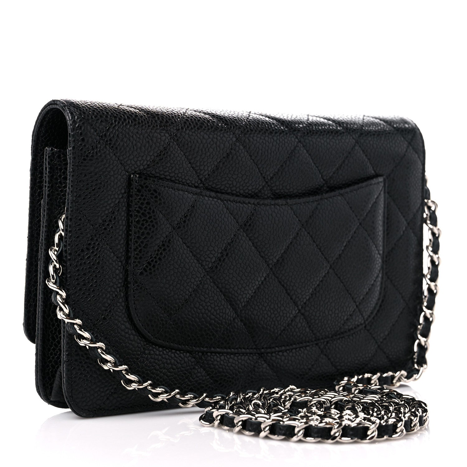 Chanel Caviar Quilted Wallet On Chain WOC Black 3 of 12