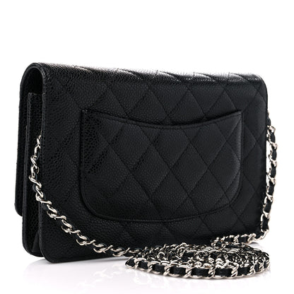 Chanel Caviar Quilted Wallet On Chain WOC Black 3 of 12