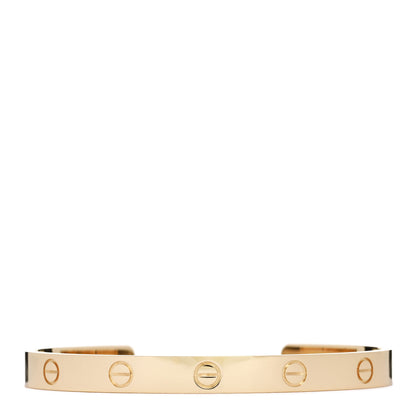 Cartier 18K Yellow Gold LOVE Cuff Bracelet 18 1 of 4