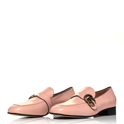 Gucci Malaga Kid Womens GG Marmont Loafers 37.5 Perfect Pink 3 of 7