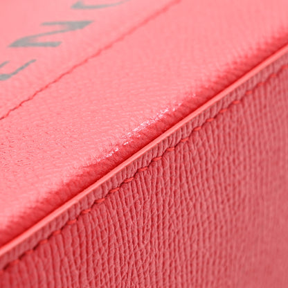 Balenciaga Signature Grained Calfskin Logo XXS Ville Top Handle Bag Rouge Lantern Black 13 of 13