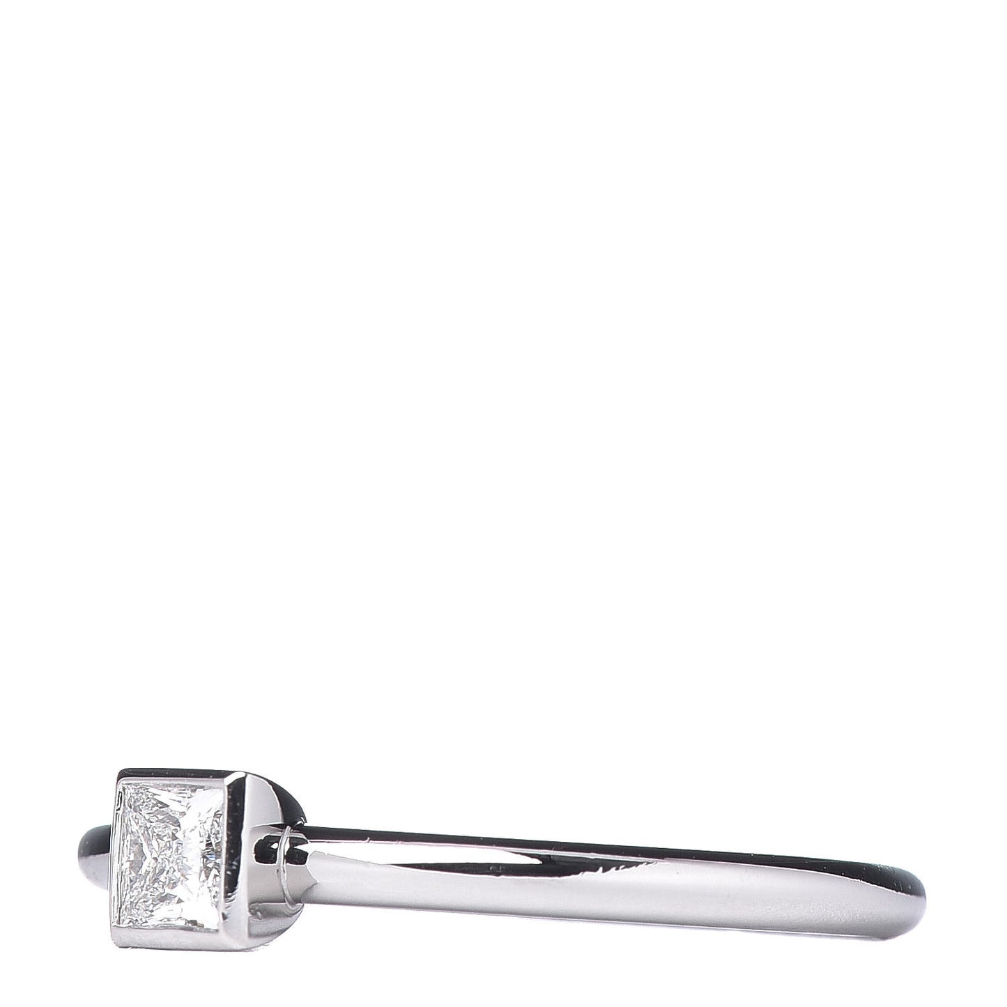 Platinum Diamond .16ct Bezet Ring 49 4.75