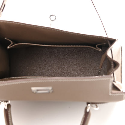 Hermes Epsom Kelly Sellier 25 Etoupe 5 of 10