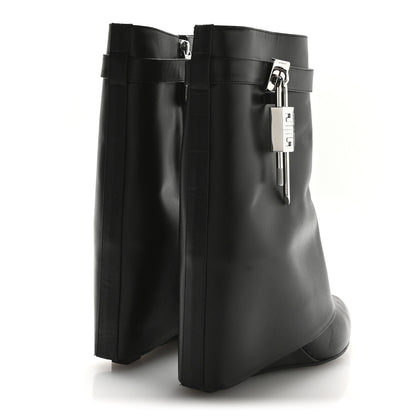 Givenchy Calfskin Shark Lock Ankle Boots 39 Black 5 of 8