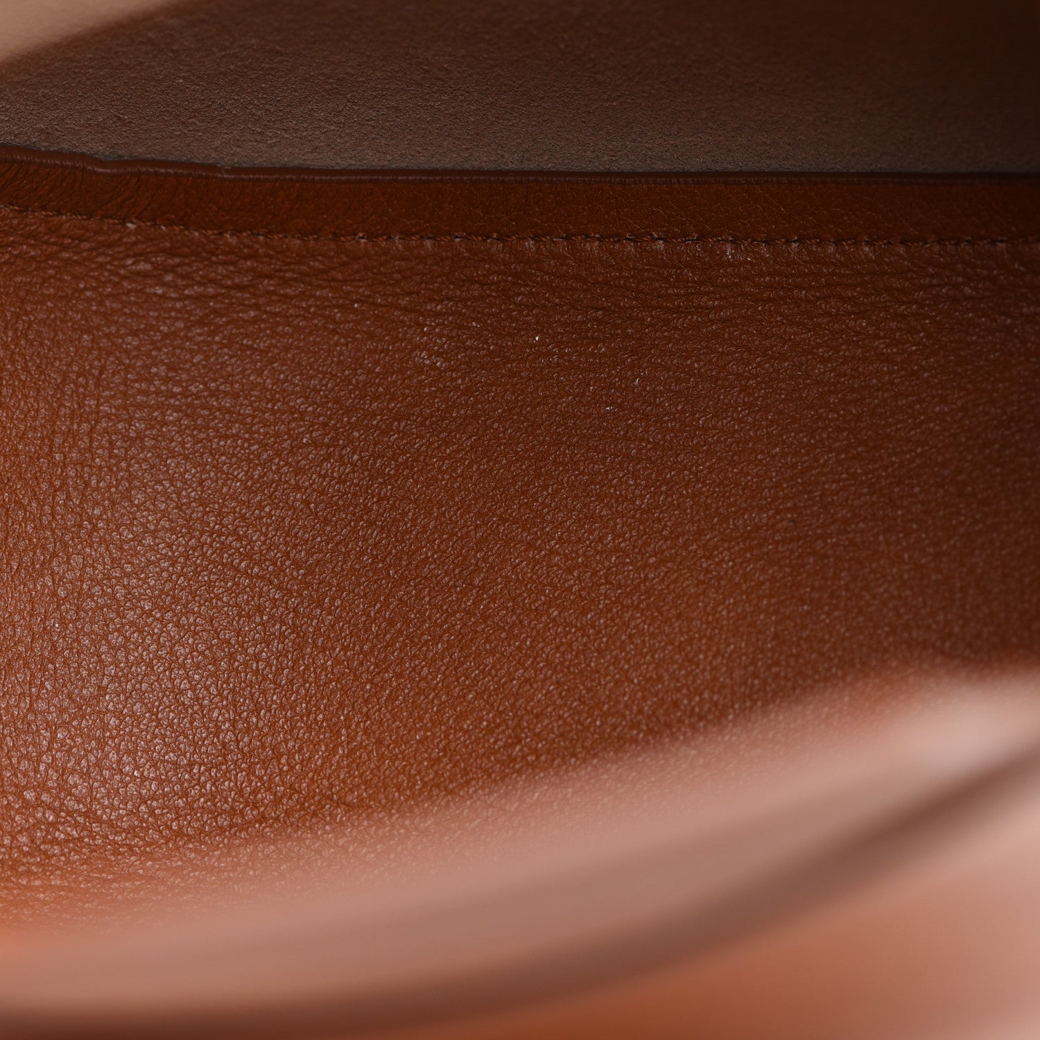 Chloe Small Grain Calfskin Kiss Bag Brown 5 of 11