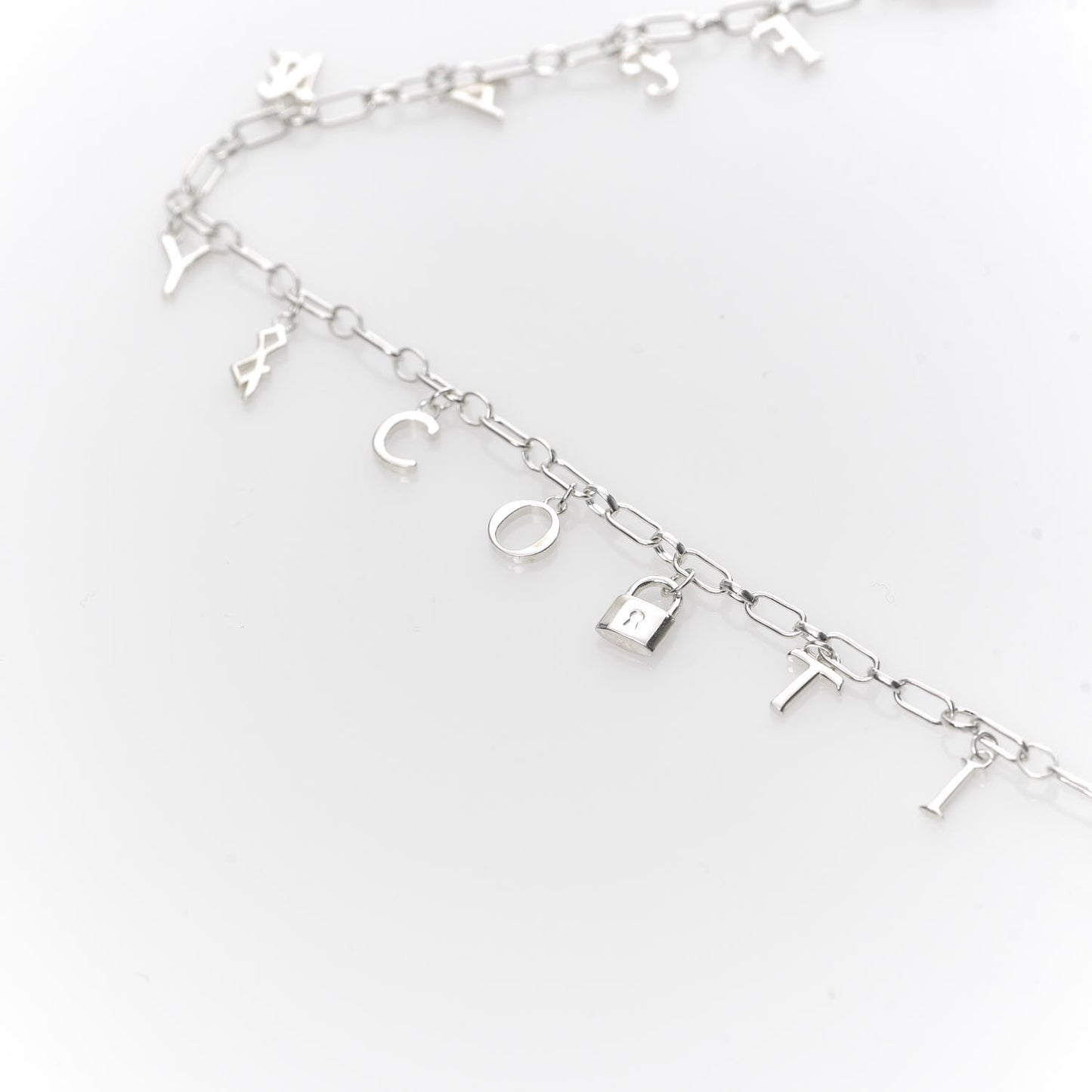 Sterling Silver Enamel Love Notes Charm Necklace