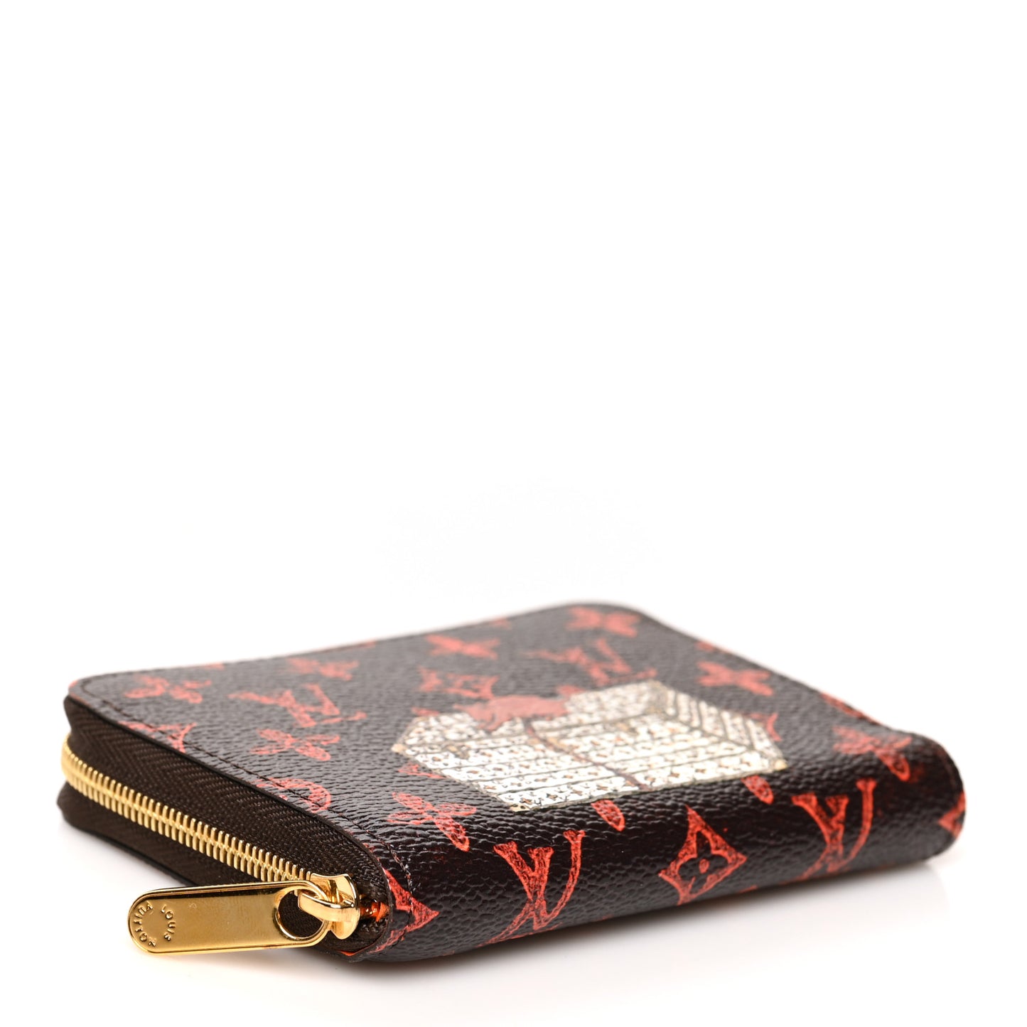 Catogram Zippy Coin Purse Marron