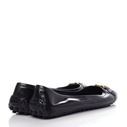 Louis Vuitton Patent Calfskin Oxford Ballerina Flats 39 Black 4 of 10