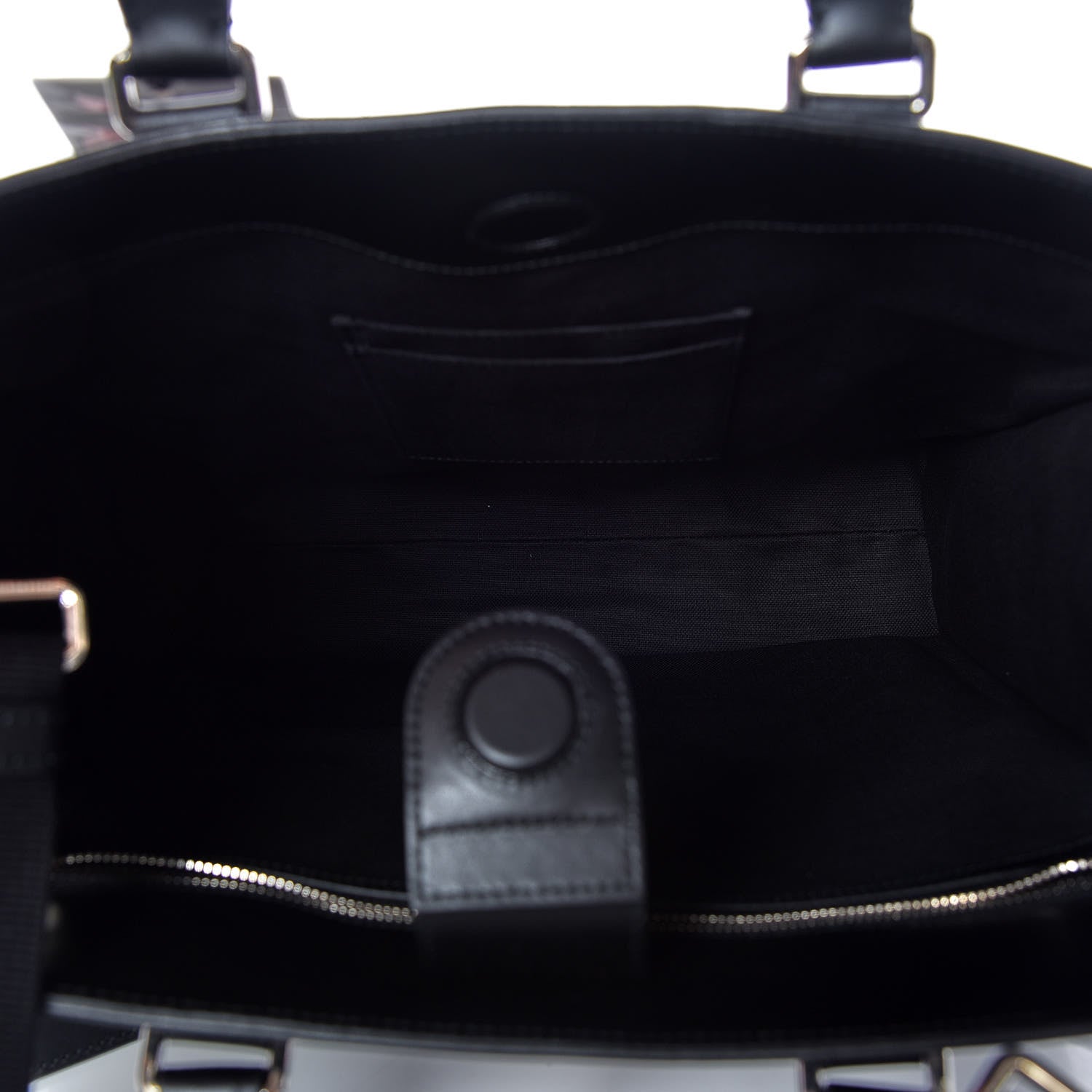 Gucci GG Supreme Monogram Web Angry Cat Embroidered Vertical Tote Black Grey 7 of 9