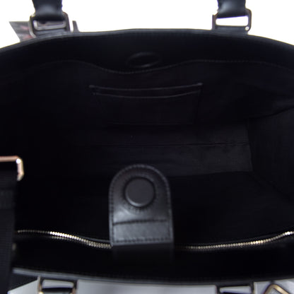 Gucci GG Supreme Monogram Web Angry Cat Embroidered Vertical Tote Black Grey 7 of 9