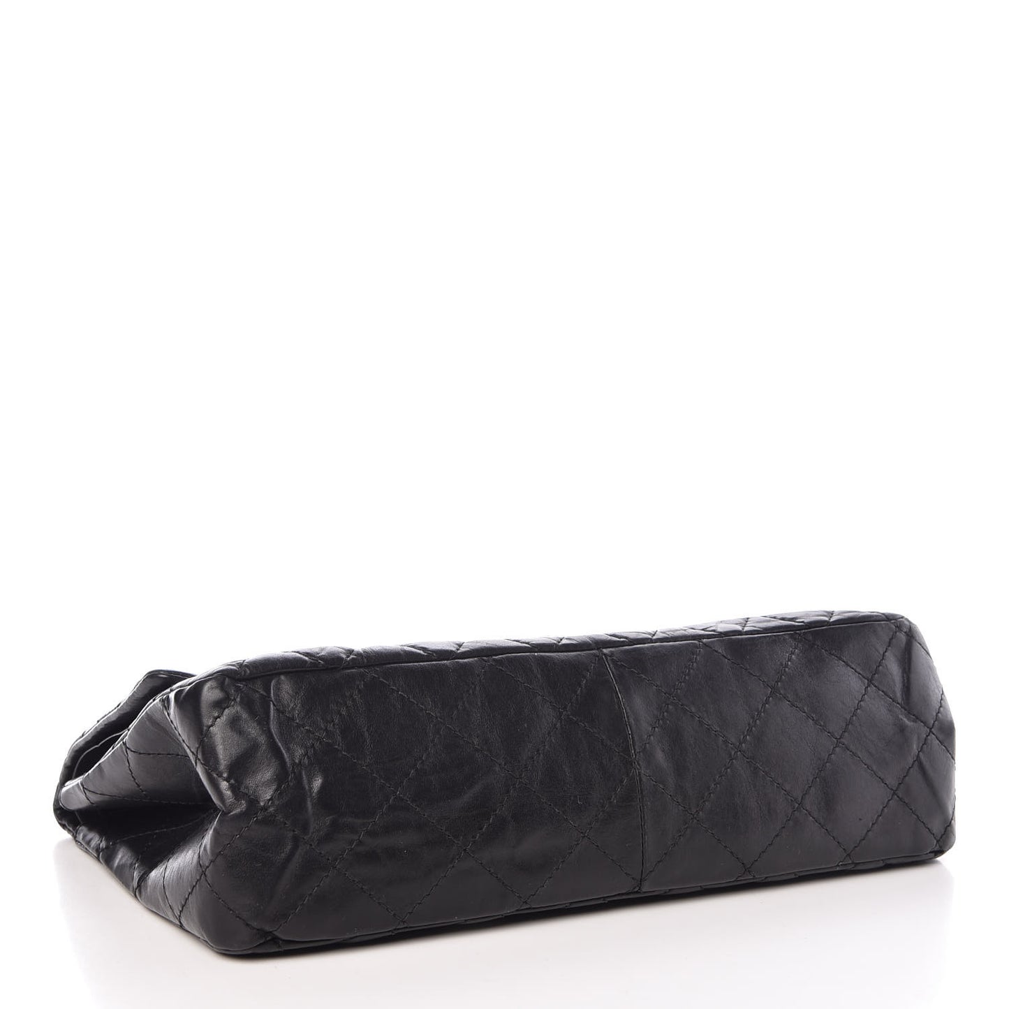 Aged Calfskin Quilted 2.55 Reissue 227 Flap Black