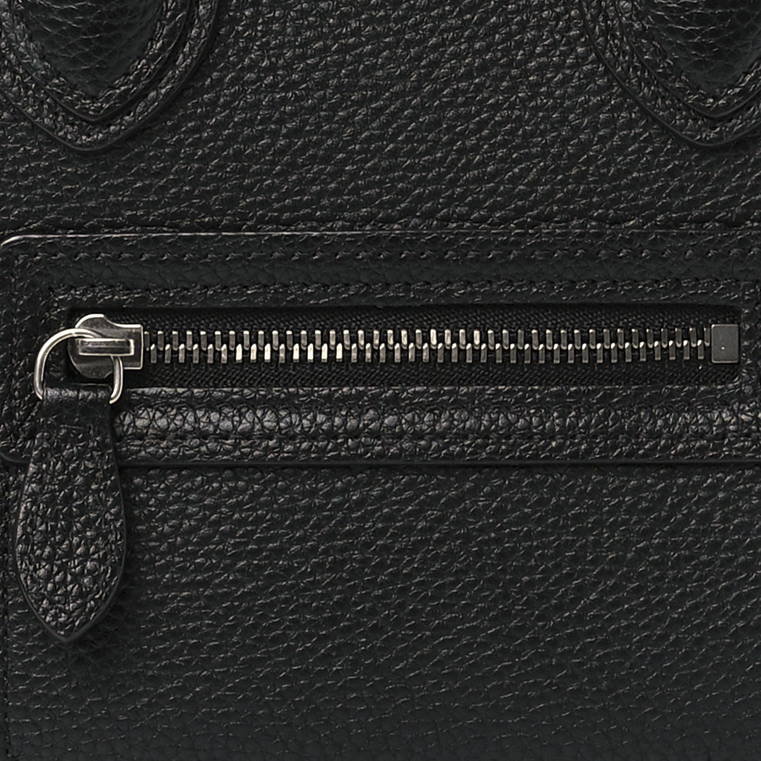 Celine Drummed Calfskin Nano Luggage Black 8 of 12