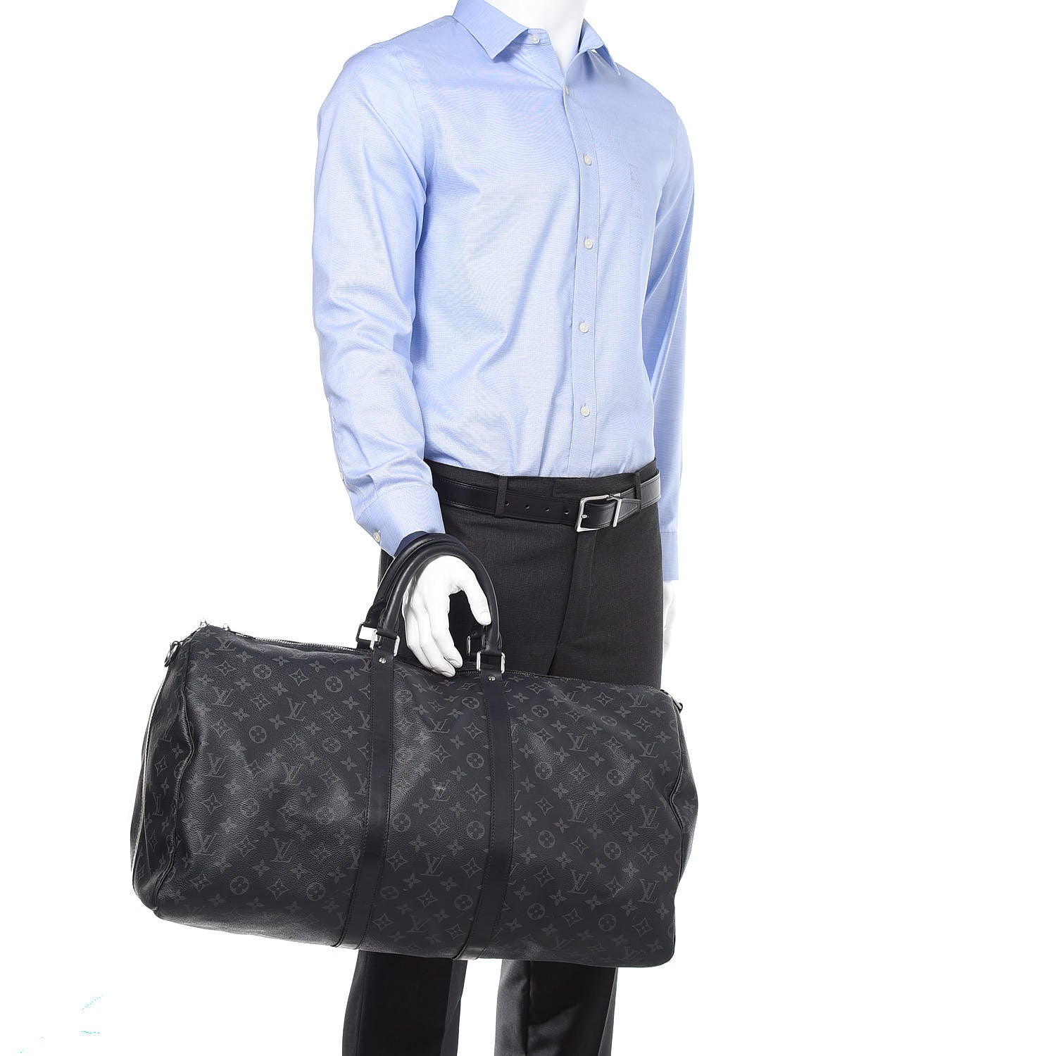 Louis Vuitton Monogram Eclipse Keepall Bandouliere 55 2 of 11