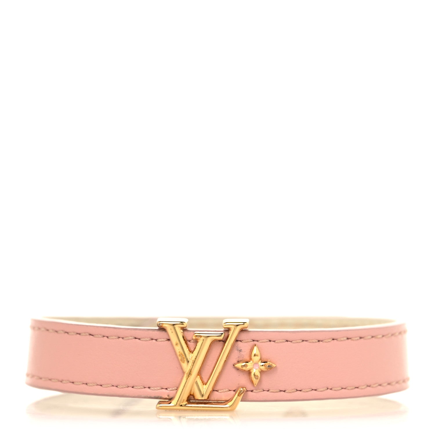 Louis Vuitton Calfskin Iconic Bracelet 17 Rose Poudre 1 of 5