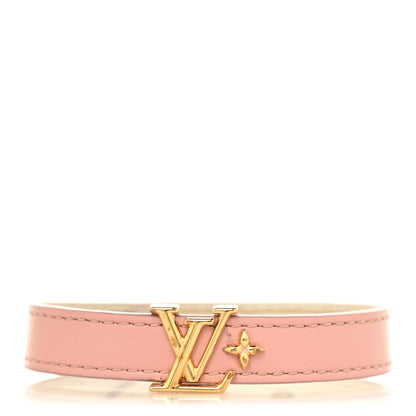 Louis Vuitton Calfskin Iconic Bracelet 17 Rose Poudre 1 of 5